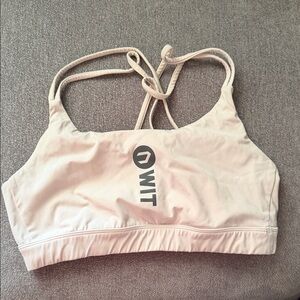 Women's Cream Sports Bra